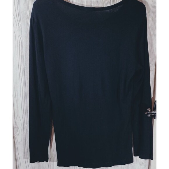 Gap Top Womens XL Black Long Sleeve Cotton Natural FREE SHIPPING! - Picture 3 of 11